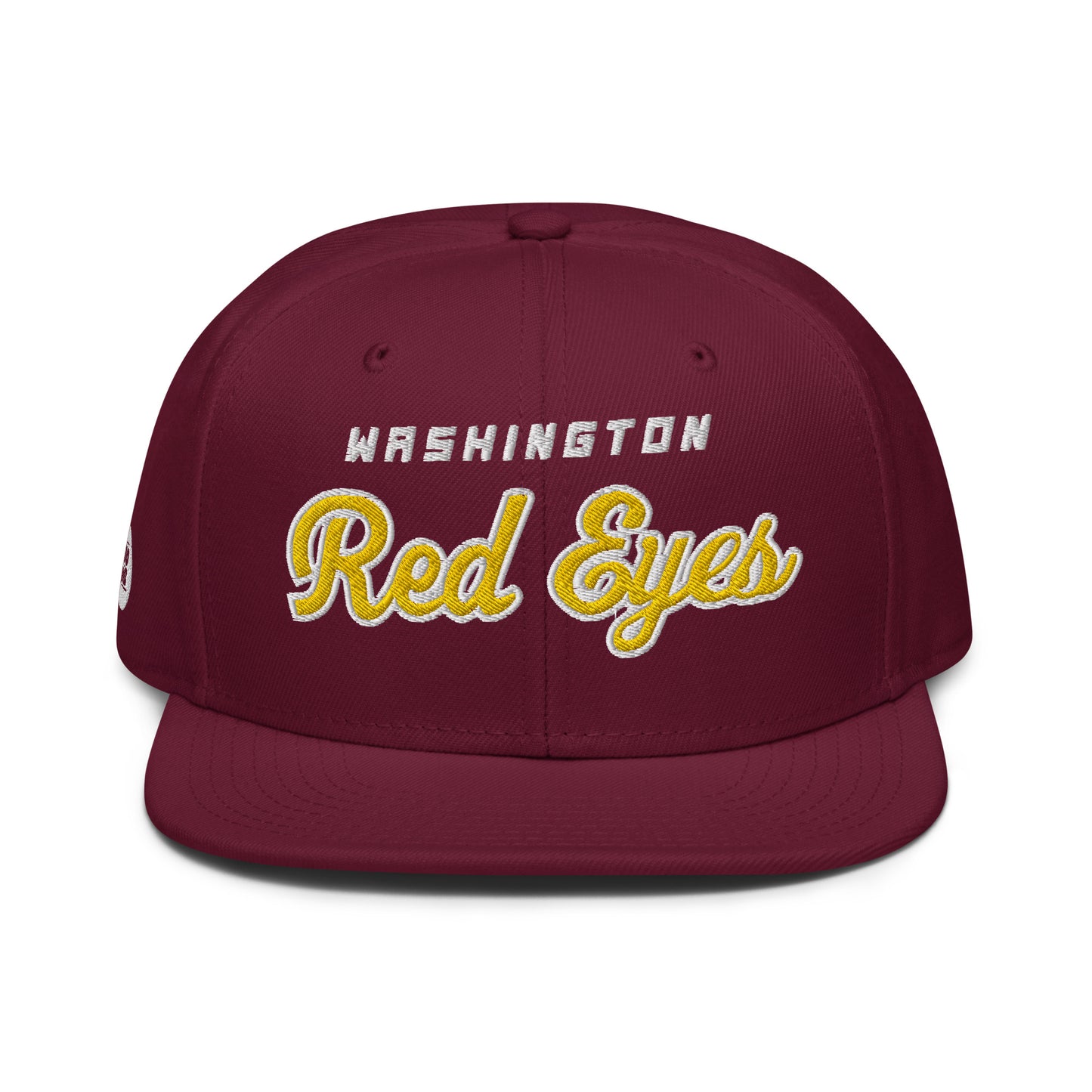 WAS Red Eyes Burgundy Snapback