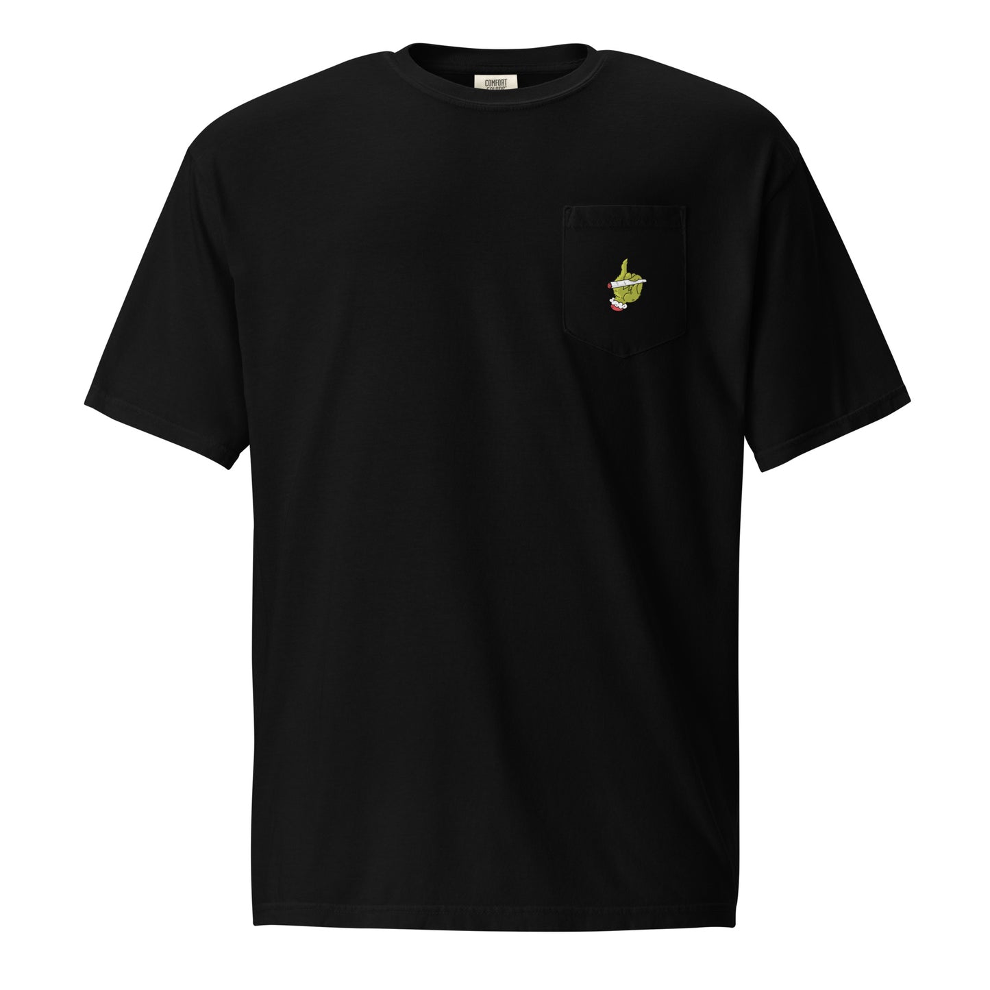 Green Grump Hand Pocket Tee