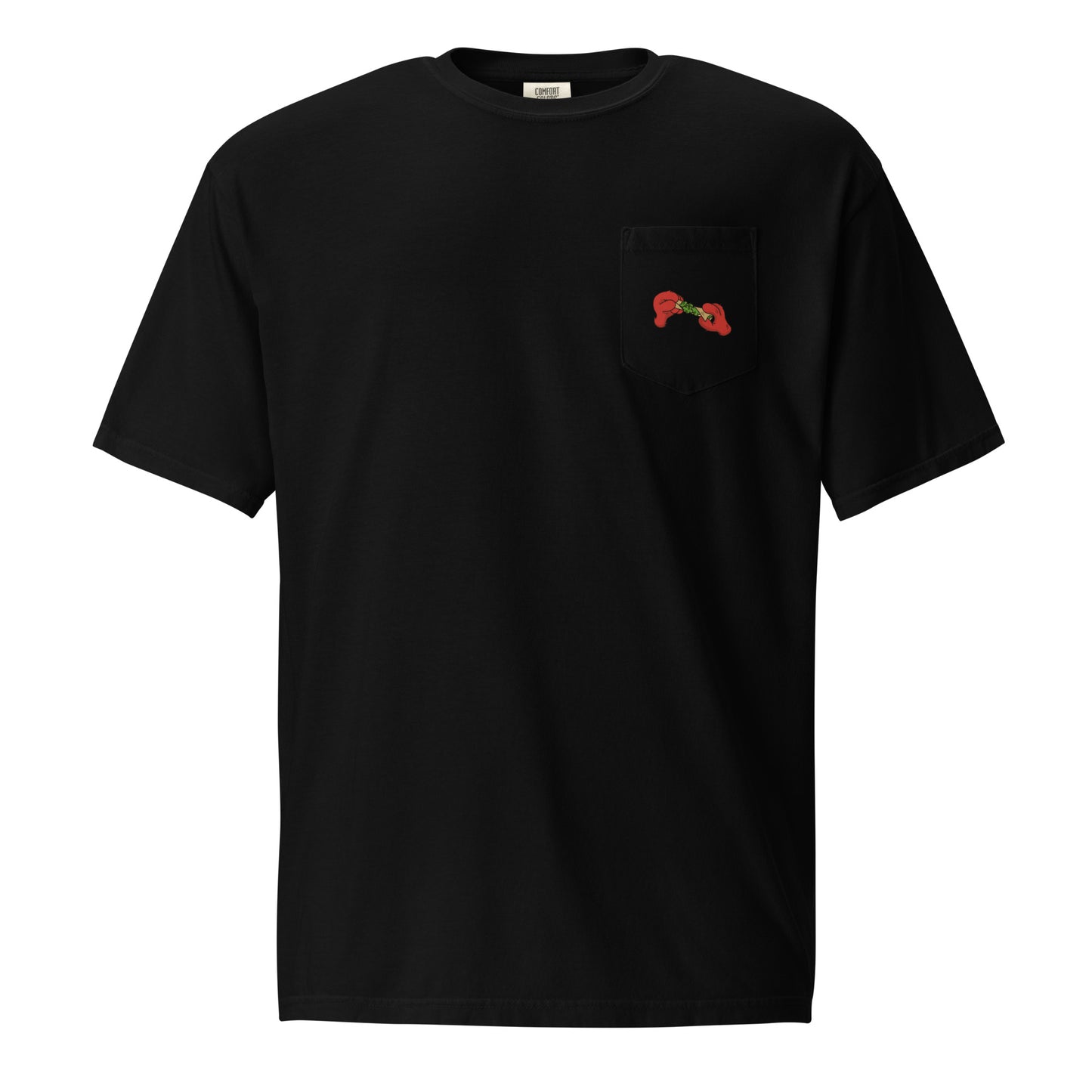Furry Red Monster Hand Pocket Tee
