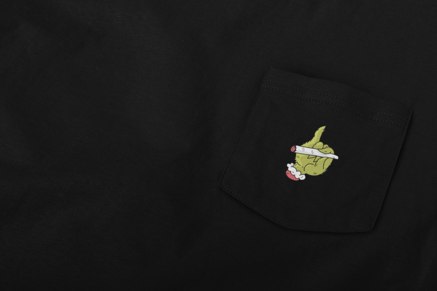 Green Grump Hand Pocket Tee