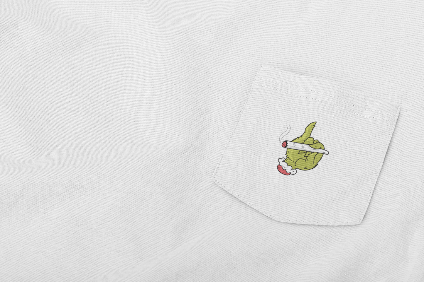 Green Grump Hand Pocket Tee