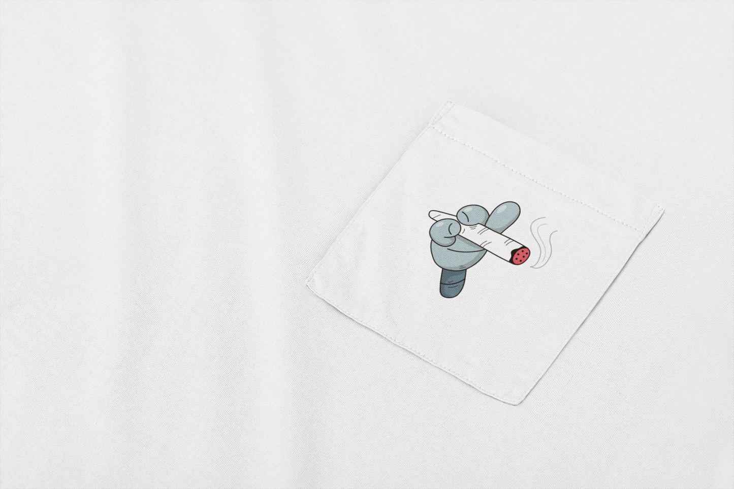 Cartoon Robot Hand Pocket Tee