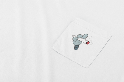 Cartoon Robot Hand Pocket Tee