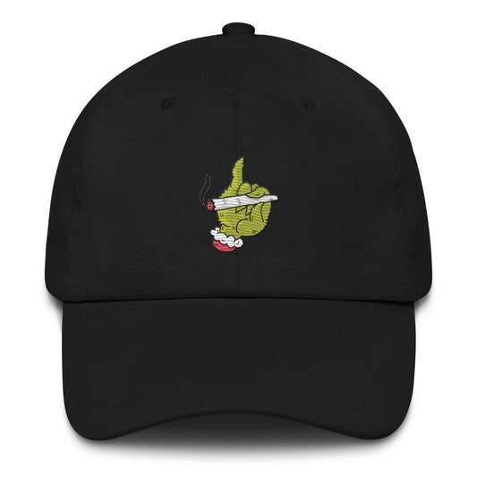 Green Grump Hand Dad Hat