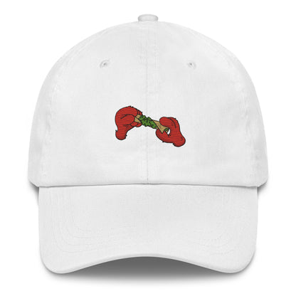 Furry Red Monster Hand Dad Hat