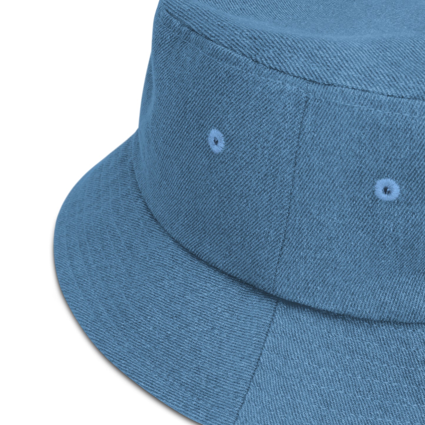 Don't Worry Be Hippie Denim Bucket Hat