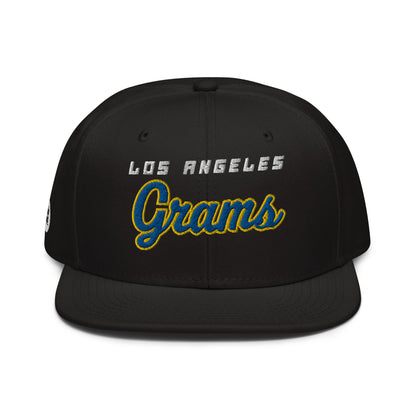 LA Grams Black Snapback