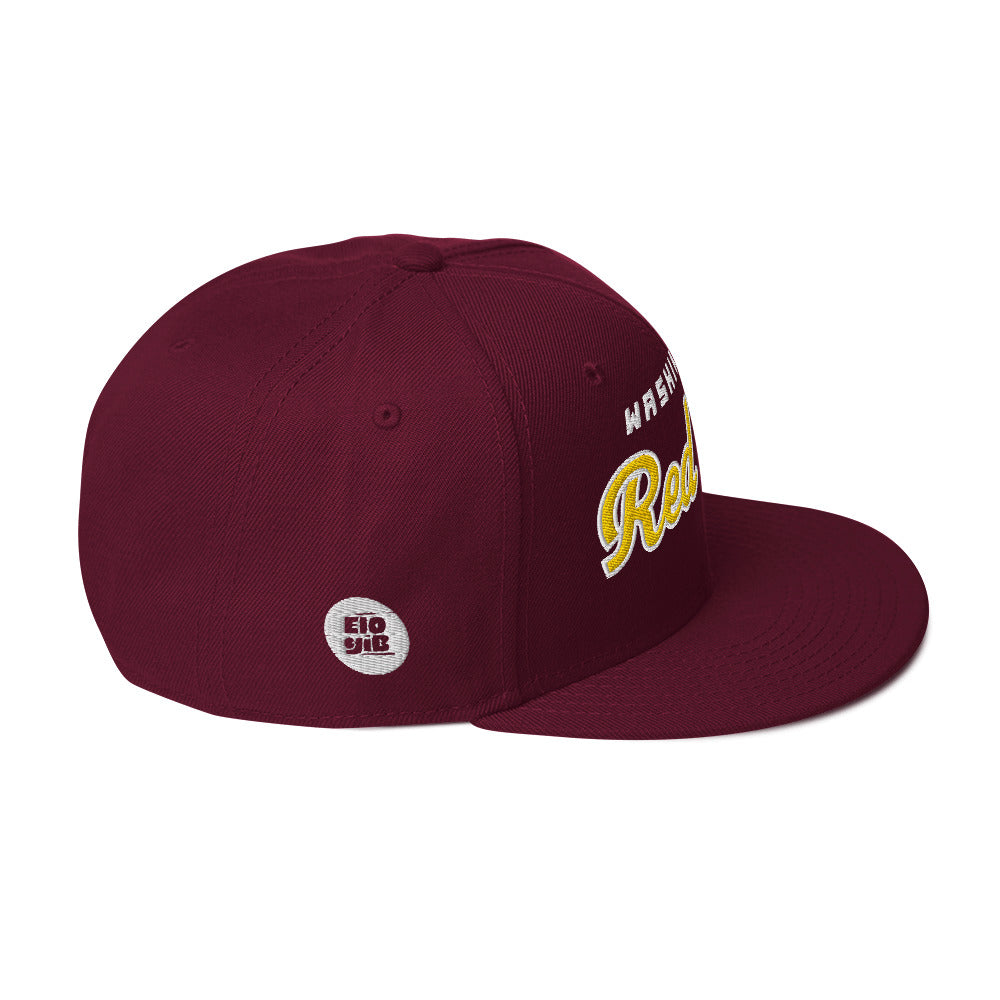 WAS Red Eyes Burgundy Snapback