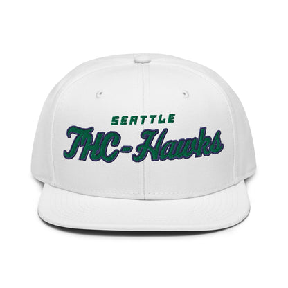 SEA THC-Hawks White Snapback