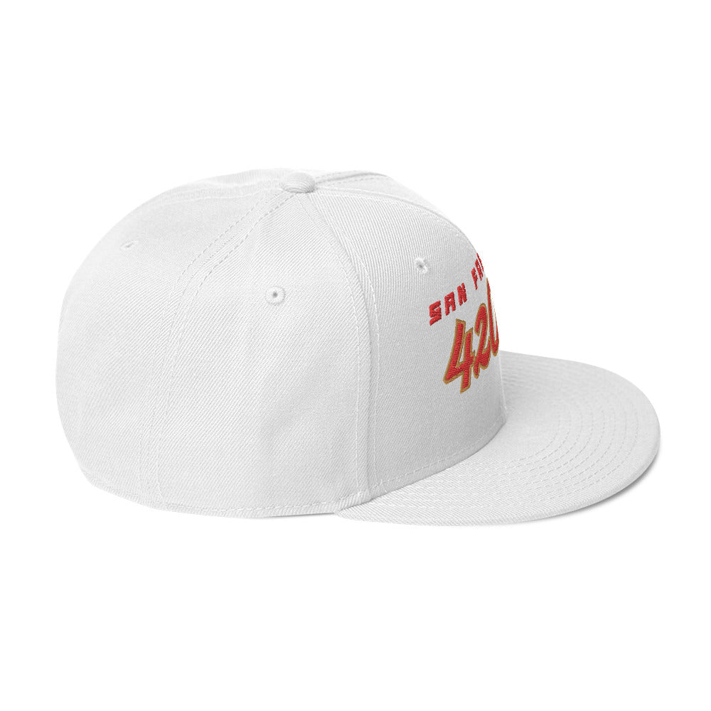 SF 420ers White Snapback