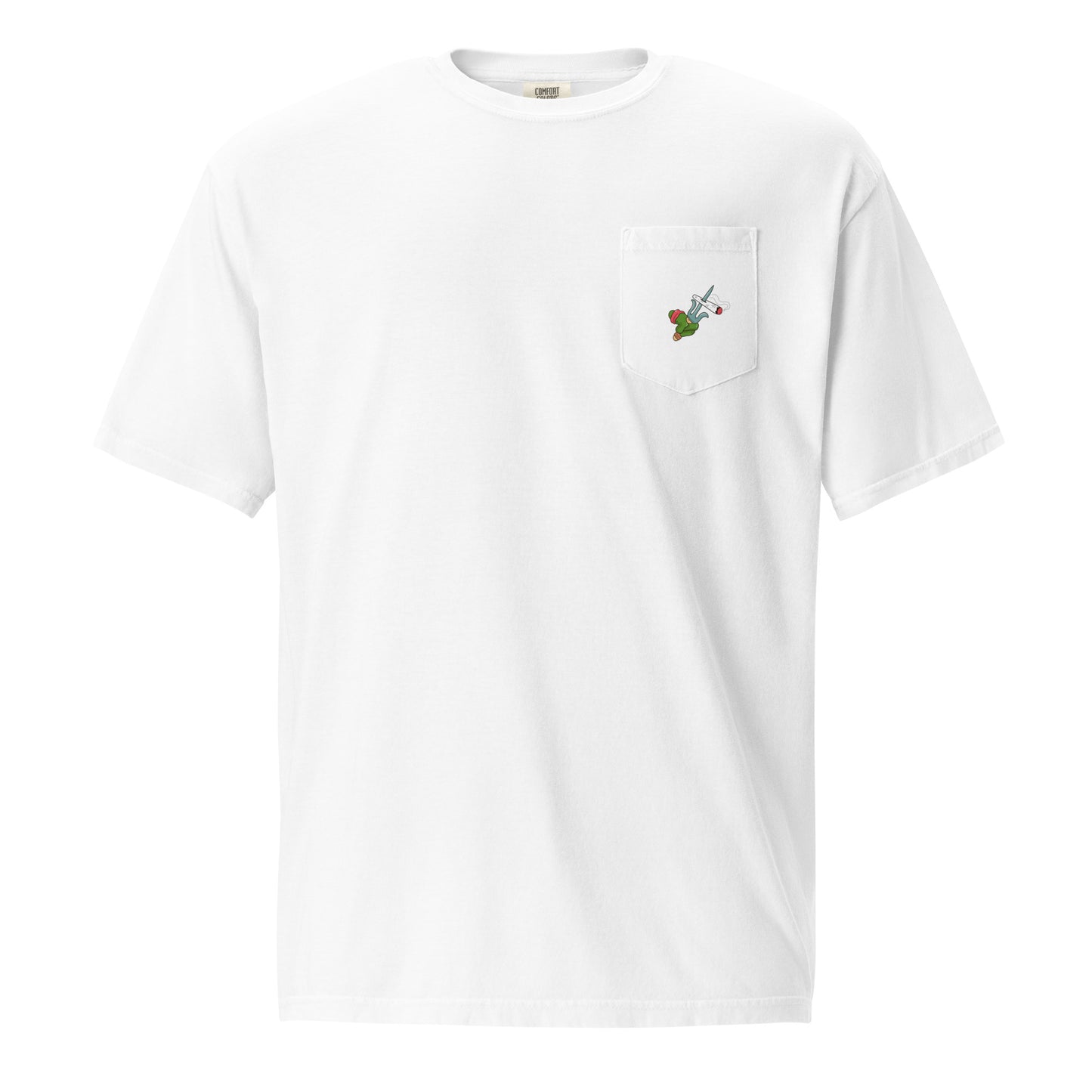 Ganja Turtle Hand Pocket Tee